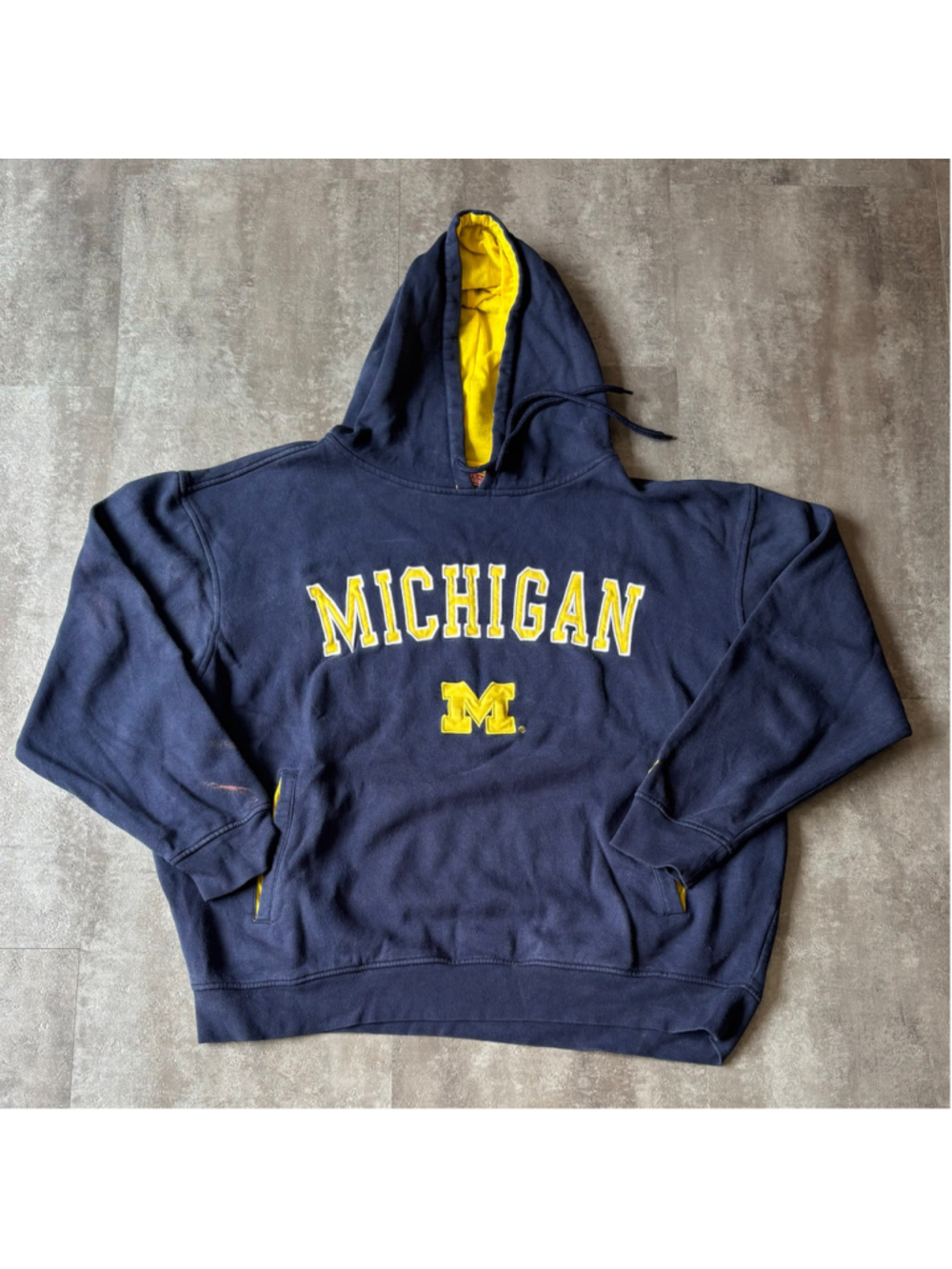Vintage Russell Athletic Michigan University Hoodie Mens Large